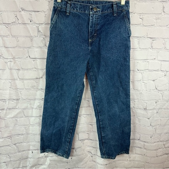 wrangler relaxed fit carpenter denim jeans boys sz 12 7CPBWDV 100% cotton - Picture 1 of 7